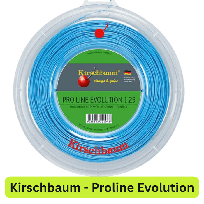 Kirschbaum Pro Line Evolution tennis string available at Bruno Restrings
